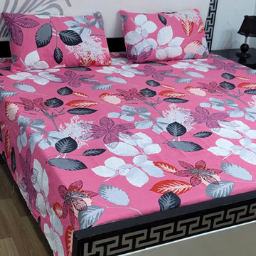 Sherwaan | 3D Crystal cotton single Bed Bedsheets